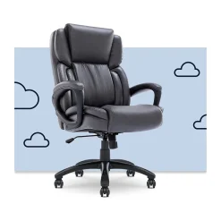 New Garret Ergonomic Bonded Leather Swivel Executive Chair, (43520F) Ergonomic Chairs