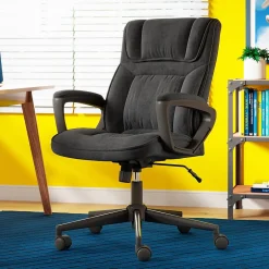 Sale Hannah I Ergonomic Microfiber Swivel Executive Chair, (43670D) Ergonomic Chairs