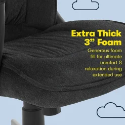 Sale Hannah I Ergonomic Microfiber Swivel Executive Chair, (43670D) Ergonomic Chairs