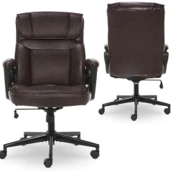 Hannah I Ergonomic Bonded Leather Swivel Executive Chair, (43670G) Office Chairs