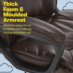 Hannah I Ergonomic Bonded Leather Swivel Executive Chair, (43670G) Office Chairs