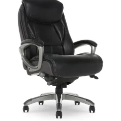 Sale Launtner Bonded Leather Executive Office Chair with Smart Layers Technology, Opportunity Gray/Black (44942A) Office Chairs