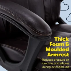 Best Manager's Office Chair, Puresoft® Faux Leather, Roasted Chestnut Brown (43669OSS) Ergonomic Chairs