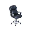 Clearance My Fit Ergonomic Bonded Leather Swivel Executive Chair, Black (CHR100015) Office Chairs