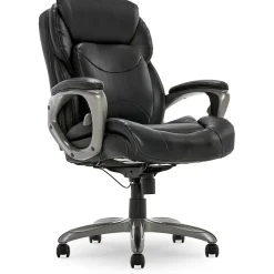 Best My Fit Ergonomic Bonded Leather Swivel Executive Chair, Black (CHR100013) Office Chairs