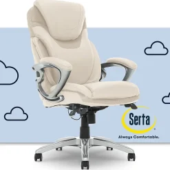 Works Bryce Ergonomic Bonded Leather Swivel Executive Chair, (43807B) Ergonomic Chairs