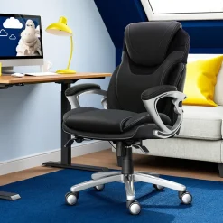 Works Bryce Ergonomic Bonded Leather Swivel Executive Chair, (43807A) Ergonomic Chairs