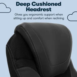 Works Bryce Ergonomic Bonded Leather Swivel Executive Chair, (43807A) Ergonomic Chairs