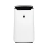 Air Purifiers<Sharp Plasmacluster True HEPA Console Air Purifier, 3-Speed, White/Black (FX-J80UW)