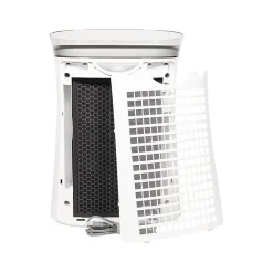 Air Purifiers<Sharp Plasmacluster True HEPA Console Air Purifier, 3-Speed, White (FP-K50UW)