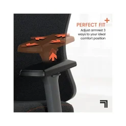 Clearance Revive Shiatsu Ergonomic Mesh Swivel Massage Chair, Black (60097-BLK) Office Chairs