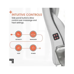 Sale S-600 Active Lumbar Ergonomic Bonded Leather Swivel Executive Massage Chair, (60098-OWHT) Ergonomic Chairs