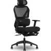 Hot S850 Ergonomic Mesh Swivel Massage with Heat Executive Task Chair with Footrest, Black (60106-BLK) Office Chairs