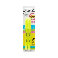 Sharpie Accent Stick Highlighter, Chisel Tip, Yellow, 2/Pack (27162) Sale