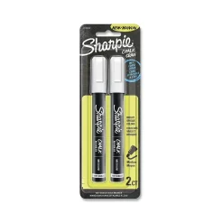 Sharpie Chalk Wet Erase Marker, Medium Tip, White, 2/Pack (2103010) Clearance