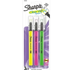 Sharpie Clear View Highlighter, Chisel Tip, Assorted, 3/Pack (1950748/2128214) Sale