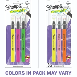 Sharpie Clear View Highlighter, Chisel Tip, Assorted, 3/Pack (1950748/2128214) Sale
