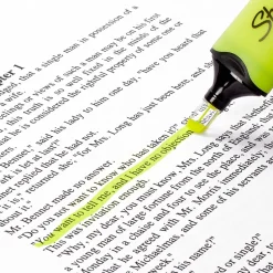 Sharpie Clear View Tank Highlighter, Chisel Tip, Yellow, 3/Pack (1904613/2128219) Clearance