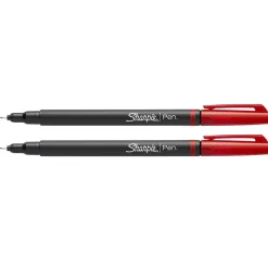 Sharpie Felt Pen, Fine Point, Red Ink, Dozen (1742665) New