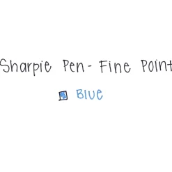 Sharpie Felt Pen, Fine Point, 0.4 mm, Blue Ink, Dozen (1742664) Sale