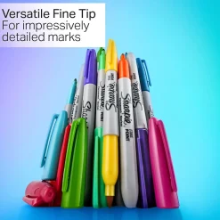 Sharpie Glam Pop Permanent Markers, Fine Tip, Assorted, 12/Pack (2185226) Best