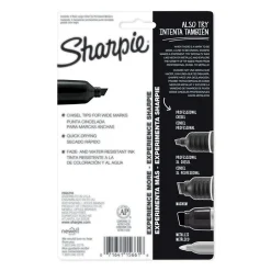 Sharpie King Size Permanent Markers, Chisel Tip, , 4/Pack (15661) Black Clearance