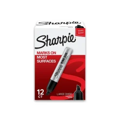 Sharpie King Size Tank Permanent Marker, Chisel Tip, , 12/Pack (15001A) Black Outlet