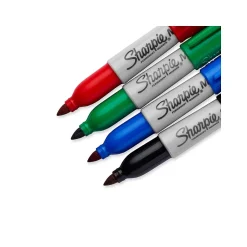 Sharpie Mini Permanent Markers, Fine Tip, Assorted, 4/Pack (35113) Discount