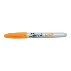 Sharpie Neon Permanent Marker, Fine Tip, Neon Orange (1860446) Sale