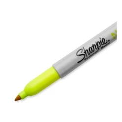 Sharpie Neon Permanent Marker, Fine Tip, Neon Yellow (1860445) Hot