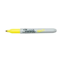 Sharpie Neon Permanent Marker, Fine Tip, Neon Yellow (1860445) Hot