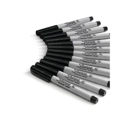 Sharpie Permanent Marker, Ultra Fine Tip, Black, Dozen (2154735)