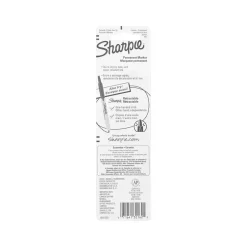 Sharpie Permanent Marker, Twin Tip, Black Ink, 2/Pack (32162) Online