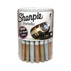 Sharpie Permanent Markers, Fine Tip, Assorted Metallic, 36/Pack (1835492) Hot