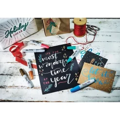 Sharpie Permanent Markers, Chisel Tip, Assorted Metallic, 6/Pack (2089634) Hot