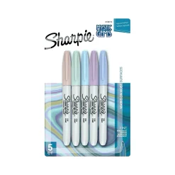 Sharpie Permanent Markers, Fine Tip, Mystic Gem Assorted Inks, 5/Pack (2136773) Sale