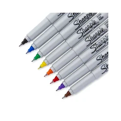 Sharpie Permanent Markers, Ultra Fine Tip, Assorted, 8/Pack (37600) Discount