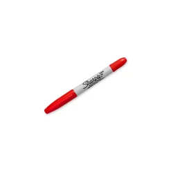 Sharpie Permanent Markers, Twin Tip, Red, 12/Pack (32002) Discount