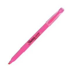Sharpie Pocket Stick Highlighters, Chisel Tip, Flourescent Pink, Dozen (27009) Clearance