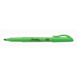 Sharpie Pocket Stick Highlighter, Chisel Tip, Fluorescent Green, Dozen (27026) Hot