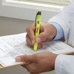 Sharpie Retractable Highlighter, Chisel Tip, Yellow, Dozen (28025) Discount