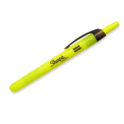 Sharpie Retractable Highlighter, Chisel Tip, Fluorescent Yellow, 5/Pack (1740822) Discount