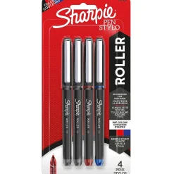 Sharpie Rollerball Pen, Needle Point Precision Pen, Assorted Color Ink, 4 Count (2093224) Online