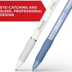 Sharpie S-Gel Retractable Gel Pen, Medium Point, 0.7mm, Black Ink, 8/Pack (2169762) Online