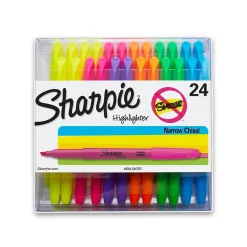 Sharpie Stick Highlighter, Chisel Tip, Assorted, 24/Pack (1761791) Outlet