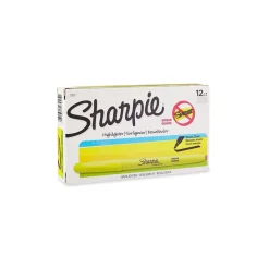Sharpie Stick Highlighters, Chisel Tip, Yellow, Dozen (27025) Outlet