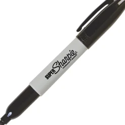 Sharpie Super Permanent Markers, Broad Fine Tip, Black (33001) Clearance