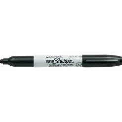 Sharpie Super Permanent Markers, Broad Fine Tip, Black (33001) Clearance