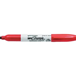 Sharpie Super Permanent Marker, Fine Tip, Red (33002) New