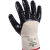 Work Gloves<Showa ® 7166R Cotton Liner Nitrile Coated Nitrile Work Gloves, Blue, 12/Pack